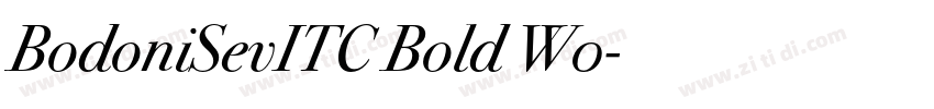 BodoniSevITC Bold W0字体转换